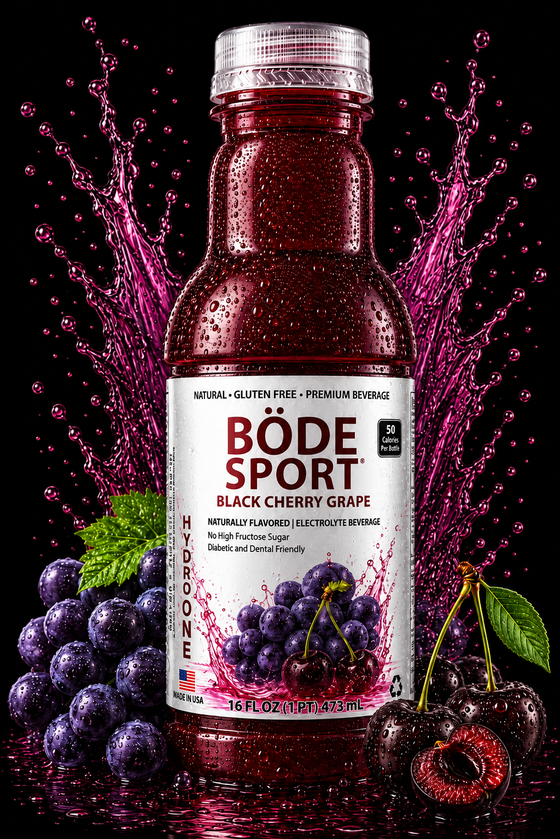 BÖDE Sport Black Cherry Grape 16 fl oz bottle