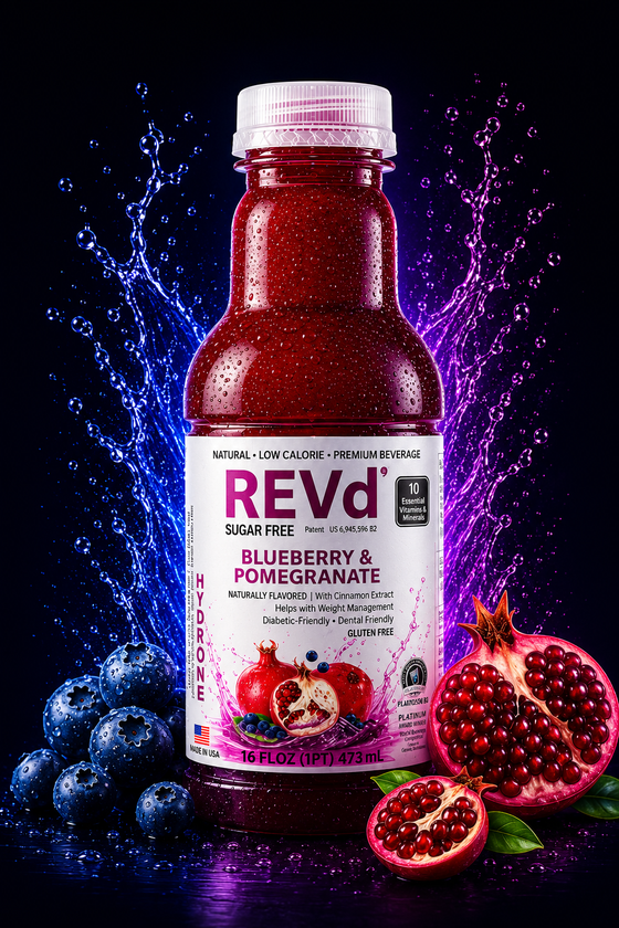 REVd Blueberry and Pomegranate 16 fl oz bottle